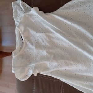 New with tage white sundress with ruffle bottom